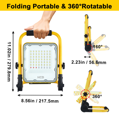 CE RoHS Multi-Function LED Portable Work Light KCD Temporary Emergency Lighting Landscape Honeycomb Waterproof IP65