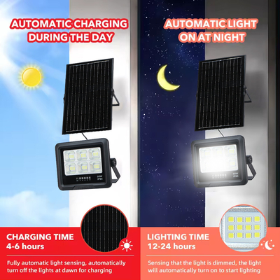KCD Small Automatic Switch 60w 200w 300w Security Low Price LED Floodlight Solar Outdoor Flood Light 100w